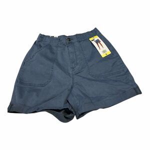 Brand New Gloria Vanderbilt Women's Size Small Blue Panel Cuffed Hem Shorts